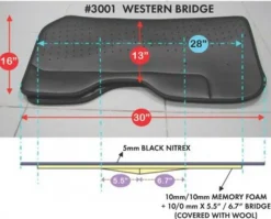 Amortisseur De Dos F.R.A Cavallo Western Bridge Tsp#3001