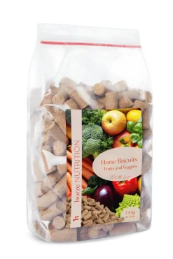 Biscuits Horze Fruits & Legumes, Friandises 2,5 Kg