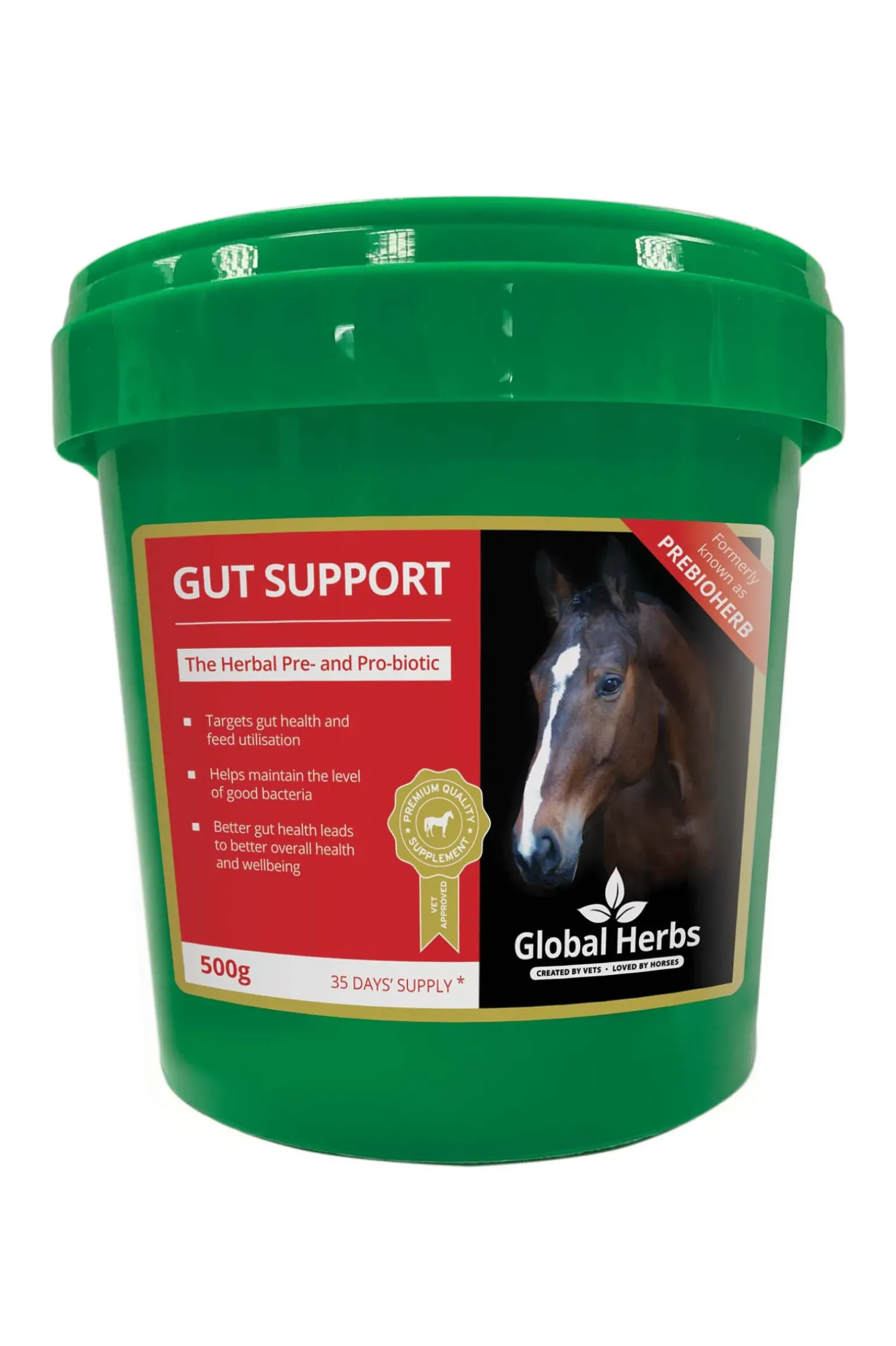 Complement Alimentaire De Soin Prebiotique Global Herbs Gut Support 500 G