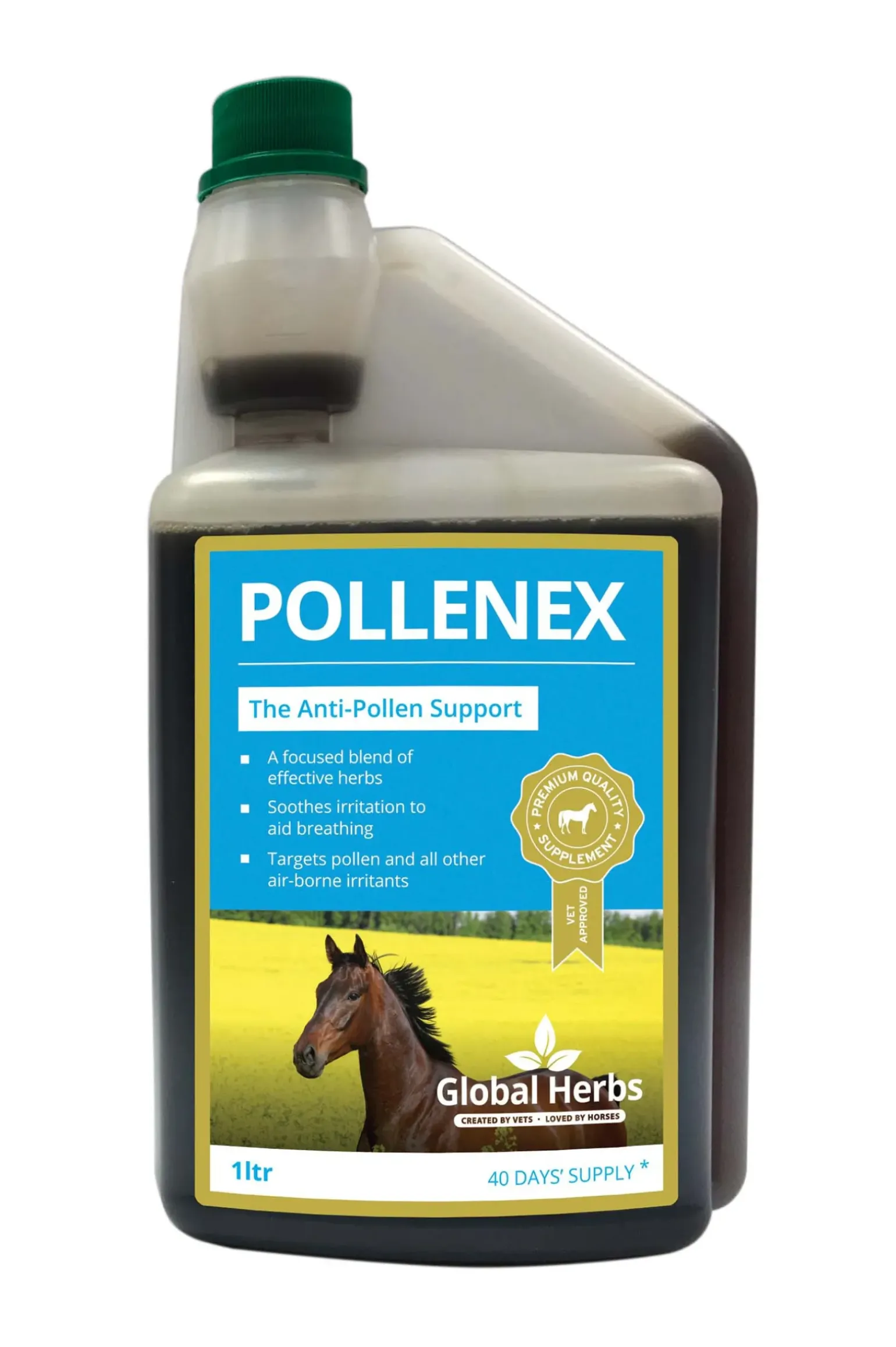 Complement Alimentaire De Soin Pollen Global Herbs Pollene-X, 1 L