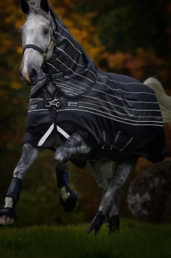 Couverture D'Exterieur Horseware Amigo Bravo 12 Reflective Plus Avec Couvre-Encolure Amovible, 250 G