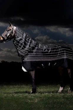 Couverture D'Exterieur Horseware Amigo Bravo 12 Reflective Plus Avec Couvre-Encolure Amovible, 250 G