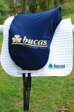 Couvre-Selle Bucas Max, Faconne, Bleu Marine/Logo Bucas