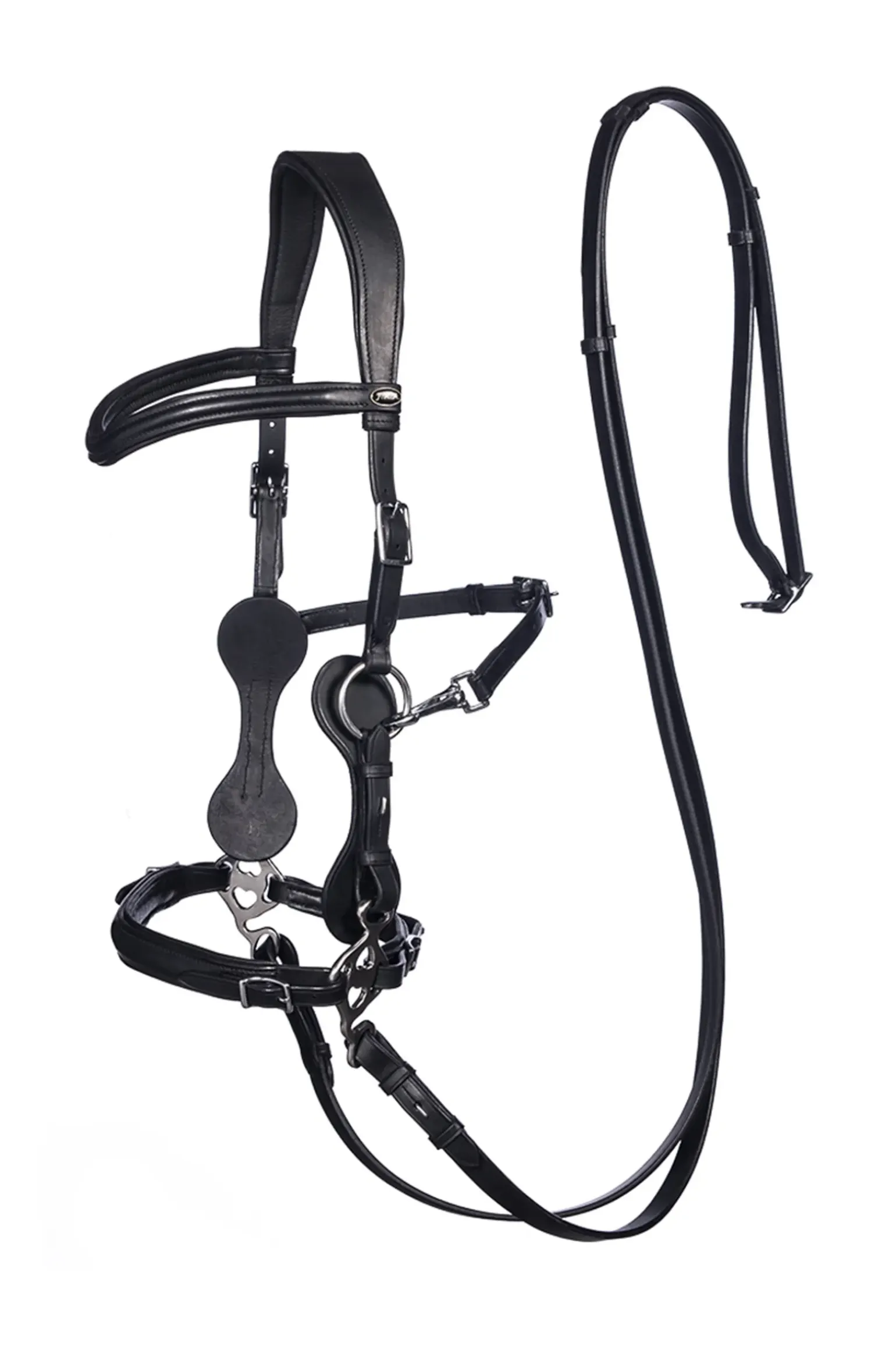 Fra Calli Hackamore Bridle (Syst.2) W/Jaw Straps, Scissors & Rein