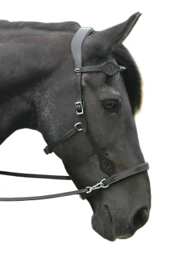 Fra Dandy Sidepull (System 3) Leather, W/ Leather Clip Reins