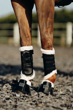 Guetres De Protection Protege Tendons Fermes B Vertigo Drew Avec Doublure En Fausse Fourrure