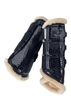 Guetres De Protection Protege-Tendons Eskadron Platinum 22 Croco Fausse Fourrure