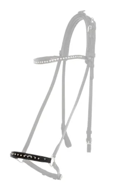 Kavalkade Glansandi Dropped Noseband Piece For Kjartan Icelandic Bridle