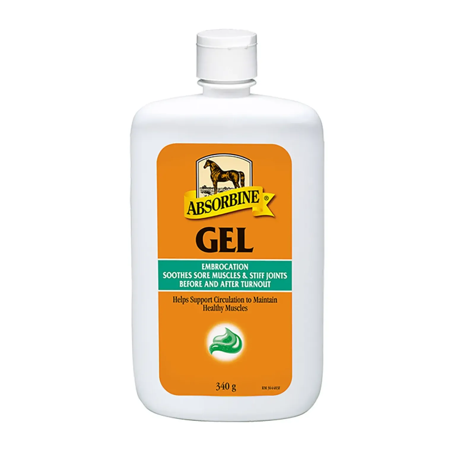 Liniment Gel Absorbine Embrocation Liquid Vetlin, 340 Gr