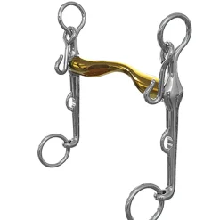 Mors De Bride Ns Bits Aachen, L'Hotte A Leger Passage De Langue, Epaisseur 16 Mm, Branche Inferieure 7 Cm