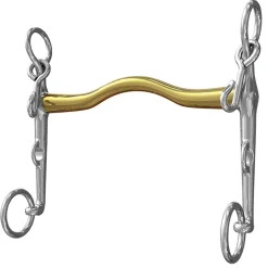 Mors De Bride Ns Bits Slimma, Type L'Hotte A Leger Passage De Langue, Epaisseur 14 Mm, Branche Inferieure 7 Cm