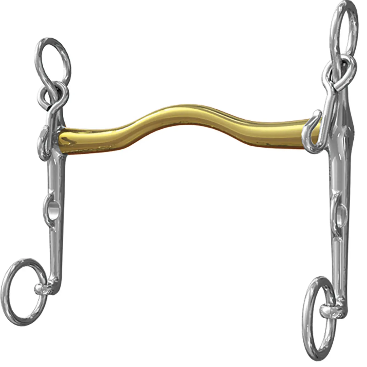 Mors De Bride Ns Bits Slimma, Type L'Hotte A Leger Passage De Langue, Epaisseur 14 Mm, Branche Inferieure 7 Cm