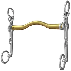 Mors De Bride Ns Bits Slimma, Type L'Hotte A Leger Passage De Langue, Epaisseur 14 Mm, Branche Inferieure 5 Cm