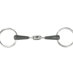 Mors De Filet Caoutchouc Double Brisure Anneaux Chantilly Horze