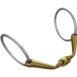 Mors De Filet Ns Bits Starter, Debourrage, Reprise En Main, Epaisseur 16 Mm, Anneaux Chantilly 70 Mm