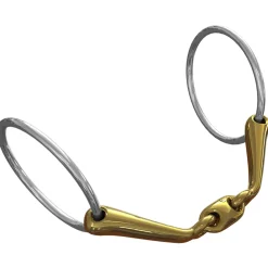 Mors De Filet Ns Bits Starter, Debourrage, Reprise En Main, Epaisseur 14 Mm, Anneaux Chantilly 70 Mm