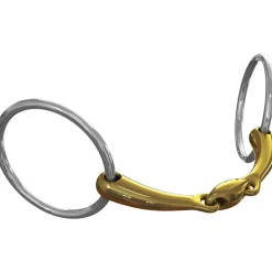 Mors De Filet Ns Bits Team Up, Double Brisure, Articulation Ovale, Epaisseur 12 Mm, Anneaux Chantilly 55 Mm