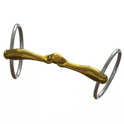 Mors De Filet Ns Bits Turtle Tactio + Flex, Anneaux Chantilly 70 Mm, Epaisseur Canons 16 Mm