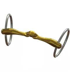 Mors De Filet Ns Bits Turtle Tactio + Flex, Anneaux Chantilly 55 Mm, Epaisseur Canons 16 Mm