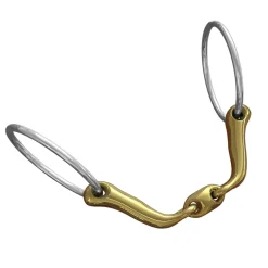 Mors De Filet Ns Bits Verbindend, Canons Epaisseur 12 Mm, Anneaux Chantilly 70 Mm