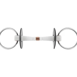 Mors De Filet Sprenger Nathe 20 Mm Anneaux Chantilly Libres, Canons Cintres Et Joint Central Cuivre (Anneaux 70 Mm)