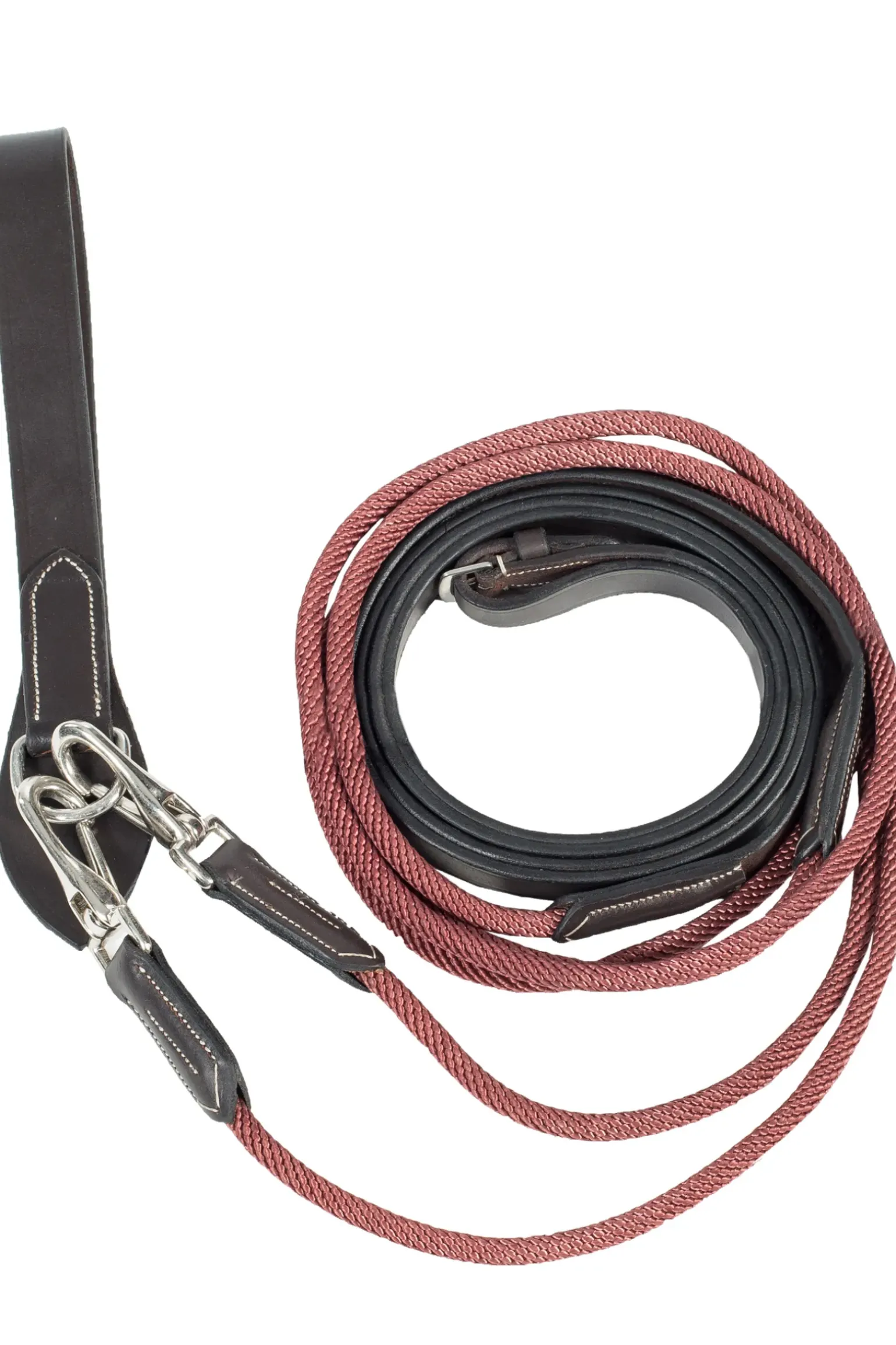 Rênes Cuir/Nylon Type Allemandes Horze Sparta