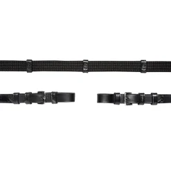 Rênes Sangle Schockermohle Avec Boucles, 5 Arretoirs Et Arretoir De Martingale