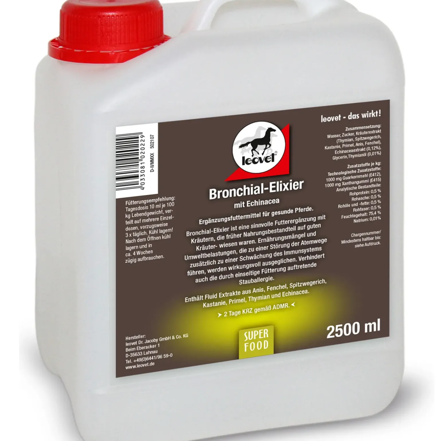 Sirop Respiratoire Leovet 2500 Ml