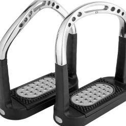 Sprenger Flexcite Grip Stirrups, Ss 4.3/4 With Metal Pad