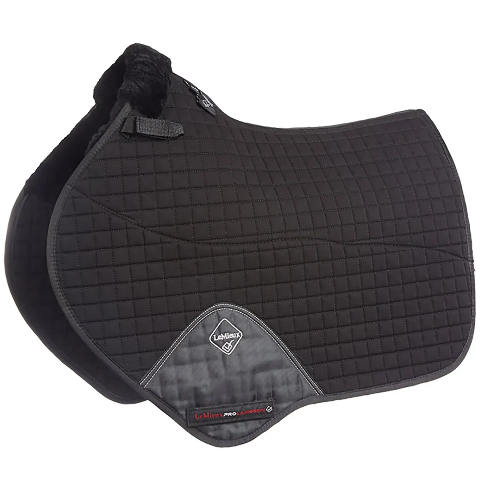 Tapis De Selle Chabraque Arrondi Lemieux, Double Laine D'Agneau Mi-Hauteur