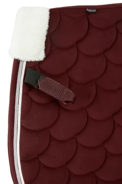Tapis De Selle De Dressage Horze Geneva Avec Fausse Fourrure