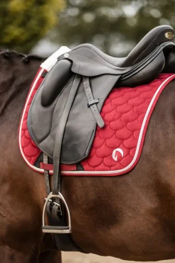 Tapis De Selle De Dressage Horze Geneva Avec Fausse Fourrure