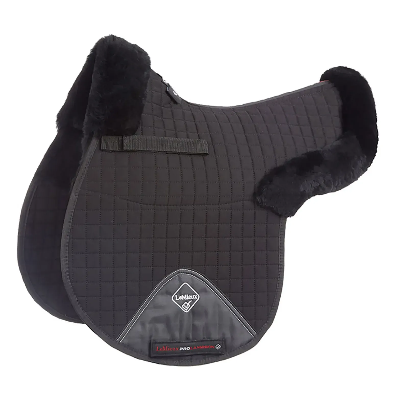 Tapis De Selle En Forme Lemieux, Double Laine D'Agneau Mi-Hauteur
